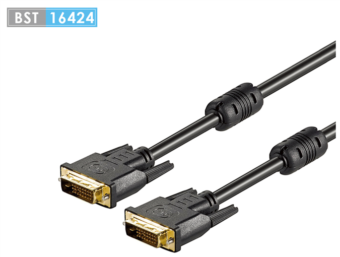 DVI-D (24+1)Pin male to DVI-D(24+1)Pin male cable