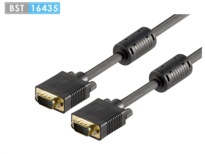 Full HD SVGA monitor cable - VGA plug (15-pin) to VGA plug (15-pin)