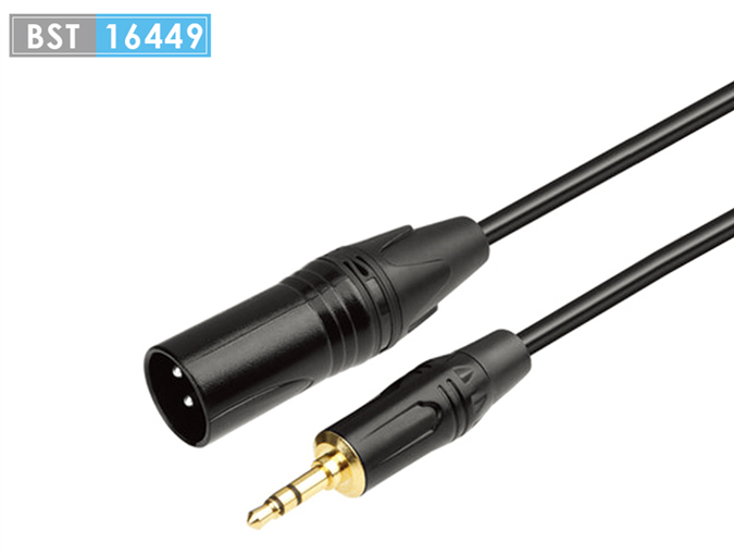 3.5mm TRS to XLR M-M Microphone Cable