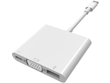 USB-C to CF+VGA+AF Multiport Adapter