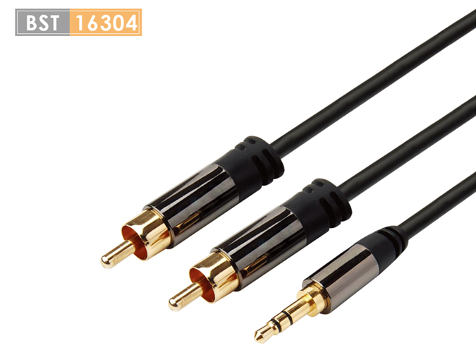 3.5mm-2RCA M-M Audio Cable