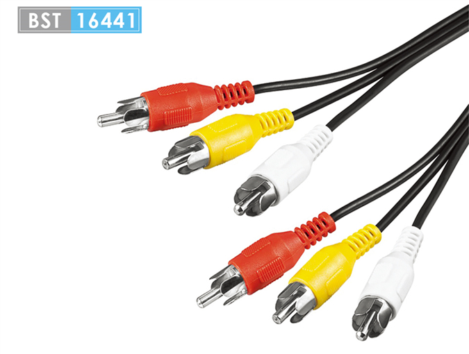 3RCA Male to 3RCA Male Audio Cable