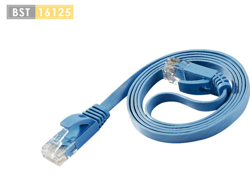 Category 6a Flat UTP Booted Patch Cable