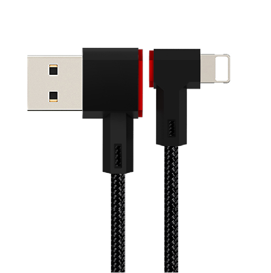 90 degree USB A to lightning cable
