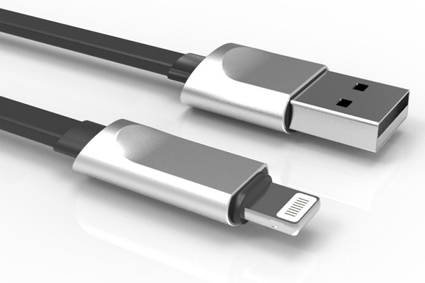 Zinc Alloy USB A to Lightning cable