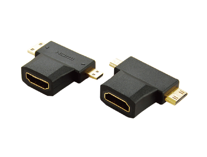 HDMI female to  mini HDMI and micro HDMI adapter